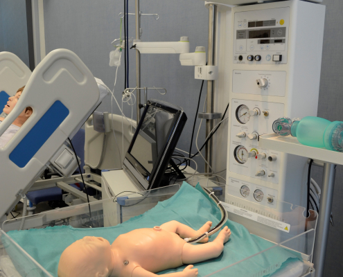 sala porodowa - centrum dydaktyki i symulacji medycznej w Katowicach