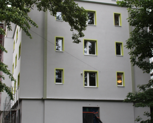ocieplenie i odnowienie budynków domu studenta w Zabrzu