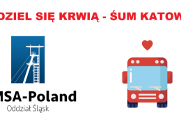 logo promujące akcję "podziel się krwią"