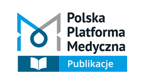 Logo Polskiej Platformy Medycznej z dopiskiem publikacje