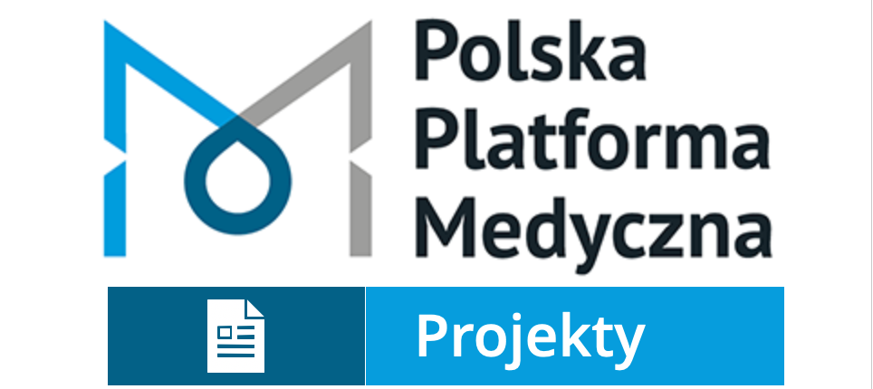 Logo Polskiej Platformy Medycznej z dopiskiem projekty